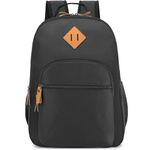 H HIKKER-LINK Kid's Backpack for Girls School Backpack Women College Laptop Backpack Student Bookbags Daypack Black