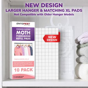 Entopest Clothes Moth Monitoring Traps 10-Pack – Wardrobe & Room Refill