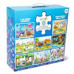 abeec 8 Puzzle Collection – 8 x 45 Piece Jigsaw Puzzles for Kids 3+ - Children’s Jigsaws: Animal Jigsaw, Fairy Jigsaw, Dinosaur Jigsaw, Circus Jigsaw and More…