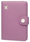 Zoppen RFID Blocking Travel Passport Holder Cadanian Passport Cover Slim Id Card Case (#34 Elegant Purple)