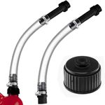 Gas Can Spout Replacement - Gas Can - Racing Fuels Deluxe Filler Hose with cap and vent. Fits VP Racing, Pit Posse, Space Saver, Jazz, Jegs and Scribner (1 PACK)