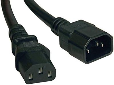 Tripp Lite Standard Computer Power Extension Cord 10A, 18AWG (IEC-320-C14 to IEC-320-C13) 2-ft.(P004-002)