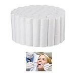 50PCS Dental Cotton Rolls for Teeth Natural Cotton Dental Pads Versatile Cotton Wool Roll for Teeth and More During Fillings,Scaling,Extractions and Root Canals to Absorb Oral Waste,White