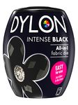 DYLON All-in-1 Fabric Dye 12 Intense Black, Washing Machine Fabric Dyed Pad, For Fresh And Intense Colors