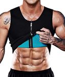 NonEcho Men Sauna Sweat Vest Weight Loss Waist Trainer Vest Neoprene Tank Top Shapewear Slimming Shirt Workout Suit