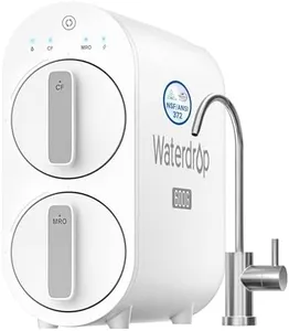 Waterdrop G2P600 Reverse Osmosis System, 600 GPD Reverse Osmosis Water Filter, 7 Stage Tankless RO Water Filter System, Under Sink RO System, 2:1 Pure to Drain, Reduce PFAS, FCC Listed, USA Tech