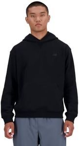 New Balance Men's Athletics French Terry Hoodie, Black, Large