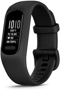 Garmin vivosmart 5 Smart Health and Fitness Activity Tracker with Touchscreen, Black, Large