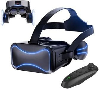 3D VR Headset - Smart VR Goggles with Gamepad,3D Virtual Reality Goggles Glasses for Kids and Adults for 3D Game and Videos