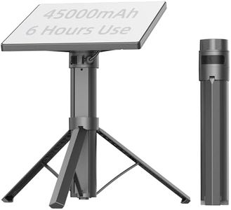 UranGlyx Starlink Mini Battery Pack, 6-Hour Runtime, 166Wh/45000mAh, Starlink Mini Power Stand with Integrated Tripod, Built-in Type-C Fast Charging for Outdoor & Remote Work, IP67 Waterproof