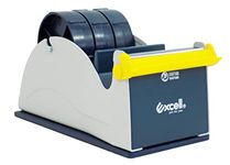 WOD ET-337 Premium Quality Blue and Gray Multi-Roll Steel Desktop Tape Dispenser Weighted Rubber Lined Base for Stability: Fits Up to 3 in. Wide (Holds 3 inch core)