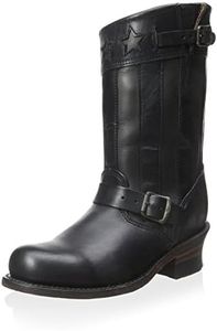 FRYE Women's Engineer Americana Short Boot Size: 7 US / 7 AU Black