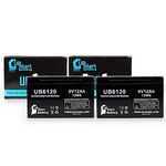 2X Pack - Replacement for PEG PEREGO HEV127S3 Battery - UB6120 Universal Sealed Lead Acid Battery (6V, 12Ah, 12000mAh, F1 Terminal, AGM, SLA) - Includes 4 F1 to F2 Terminal Adapters