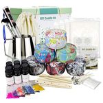 Candles Making Kit for Adult, DIY Scented Candles Gift Set, Candle Craft Supplies Full Starter Set with 800g Soy Wax, Fragrance Oil, Cotton Wicks, Candle Pigment, Wicks Sticker, Tins & More