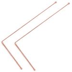 Copper Dowsing Rods - 99.9% Pure Copper 2PCS Divining Rods - for Ghost Hunting Tools, Divining Water, Treasure, Buried Items Etc(B)