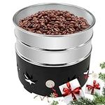 JIAWANSHUN 1.1lb Coffee Bean Cooler Electric Coffee Roasting Cooling Machine No Scattered Chaff for Home Coffee Use (110V, black)