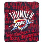 Northwest Officially Licensed NBA Oklahoma City Thunder Redux Micro Raschel Throw Blanket, 46" x 60", Multi Color