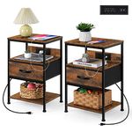 Nightstand For Bedrooms Set Of 2