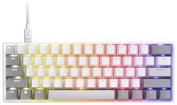 CORSAIR CLIPPER PRO MINI 60 Hall Effect FPS Gaming Keyboard – Rapid Trigger, SOCD, 8000Hz, Adjustable Actuation, IP57 Water & Dust, PBT Double Shot, Wired, RGB, US QWERTY, for Windows PC & Mac – White