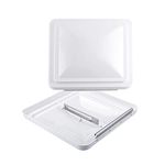 RVGUARD 14x 14 INCH RV Roof Vent Cover White Universal Vent Lid for Camper Trailer Motorhome 2 Pack