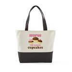 CafePress Nurse Two Tone Zipper Tote Bag