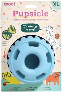 WOOF Party Pupsicle - Long-Lasting Interactive Dog Toys for Boredom - Low-Mess Design - Birthday Gifts for Dogs - XL Dog Toys - Buddy Blue