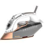 Breville DiamondXpress Steam Iron | 3100 W | 200G Steam Shot | Multi-Directional Diamond Ceramic Soleplate | 400 ml Easy-Fill Water Tank White & Rose Gold | VIN401