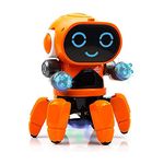 WISHKEY Electric Walking Robot Toy for Kids, Dancing Robot Musical Toy with Colorful Disco Light for Kids, Sound Toy for Babies, Battery Operated Toys for Kids, Assorted, 3+ Years (Pack of 1)