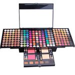 194 Colors All In One Eyeshadow Palette Makeup Kit - Ultimate Combination Sets with 184 Shimmer and Matte Eye Shadow Plattet, ,2 Contour, 2 Blusher,6 brushes and 6 Eyebrow Make Up Pallets for Women Full Kit