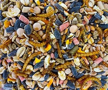 UGF - Nourriture pour Oiseaux Oiseaux Sauvages Toute l'année 5kg, Nourriture pour Oiseaux Sauvages avec graines de Tournesol, vers de Farine et Neuf Autres ingrédients