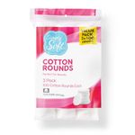 Medline Soft Cotton Rounds, 100% Cotton, Absorbent and Textured Cotton Pads are Lint Free, 300 Count