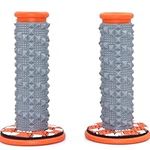 Pro Taper Grips 7/8" Particles Grips Handlebar Handle Bar Rubber Grips MX Motocross Jet Ski PWC Off Road ATV ATC Moped For Throttle Motorcycle Grips (Color : Orange A)