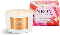 NEOM- Christmas Wish Luxury Scented Candle | Cinnamon, Mandarin & Tonka Bean | Christmas Gift… (Travel Size)