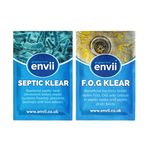 Envii Annual Septic Tank Treatment - Septic Tank Cleaner & Fats, Oils & Grease Remover Tablets