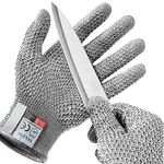 TELION Cut Resistant Gloves, Medium, Grey, Unisex, Protective Glove