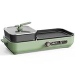 Electric Grill with Hot Pot, 2 in 1