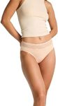 Modibodi Sensual Hi-Waist Bikini - Light Moderate Absorbency - Period Protection Underwear for Women - Bikini Brief Underwear - Discreet Menstrual Period Panties Beige - 10/S