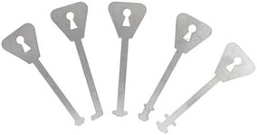 5PCS Master Keys Stainless Steel Replacement Skeleton Lock Key Set Multiple Shapes Lock Picking Emergency Tool