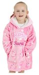 Peppa Pig Personalised Girls Hoodie Oversized Soft Fleece (UK, Age, 2 Years, 4 Years, Regular, Personalised - Peppa Pig Hoodie)