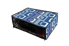 Print Fab Printer Cover for Canon Pixma G3010 / G3000 / G3020 / G2020 All-in-One Wireless Ink Tank Colour Printer-Blue Check