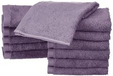 Amazon Basics Cotton Washcloths - 12-Pack, Lavender