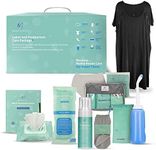 Postpartum Care Kit for Mom (14-Piece) - Includes Labor and Delivery Gown, Peri Bottle, Witch Hazel Foam, Pad Liners & More! with Hospital Essentials for Women After Birth