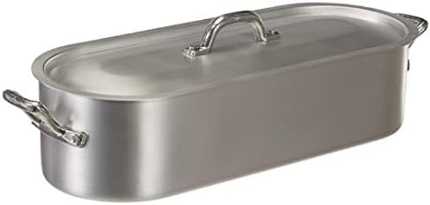Pentole Agnelli Family Cooking Aluminium Fish - Kettle with Opaque Finish, Diameter 35 Cm.