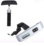 ADEPT Airplane LS(EL10) Luggage Travel Weighing Scales 50kg Portable Handheld Electronic Digital LCD silver