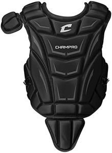 CHAMPRO Optmus MVP Chest Protector - 15"" Length, Black (CP102B)