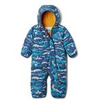 Columbia Unisex Kids Snuggly Bunny Bunting, Snowsuit Romper, Dark Mountain Hypergalactic, Size 12/18