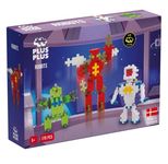 Plus-Plus - Robots - 170 Pieces - Creative Building and Construction Set - Mix of Robots Colors in a Box - Kids 5 to 12 Years - P3828