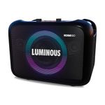 Luminous Edge GO 1500 Portable Power Station + In-Built Bluetooth Speaker | 1200W Output | 1120 Wh | Powers Multiple Devices | 90 min Fast Charging | 90W Audio System | 2 Mics Available | 5 Y Warranty