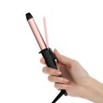 FARERY Ceramic Mini Hair Curler for Short Hair, 3/4 Inch Travel Curling Iron Dual Voltage, Mini Curling Iron Travel Size with Keratin & Argan Oil Infused, Travel Size Curling Iron with Storage Bag