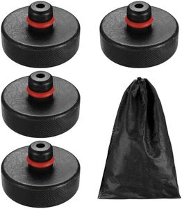 4 cuscinetti per jack di sollevamento compatibili con Tesla Model 3 Model S Model X Model Y, adattatore in gomma per jack Tesla, accessori per Tesla Model Y Model 3, con custodia